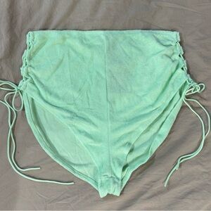 Savage X Fenty by Rihanna 3X NWT Curvy Terry Side Tie Green Lingerie Bottoms